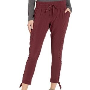 •PRANA• Bindu Pant Burgundy Ankle Ties
